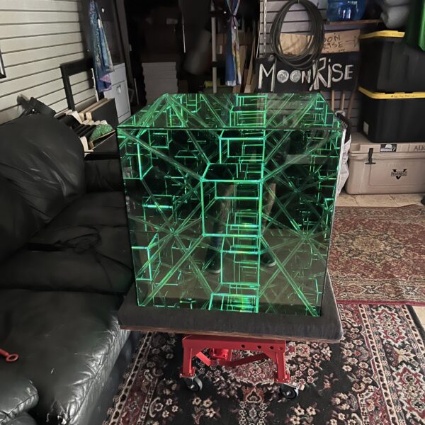 Tesseract Hypercube Art Sculpture 21" - Made to Order