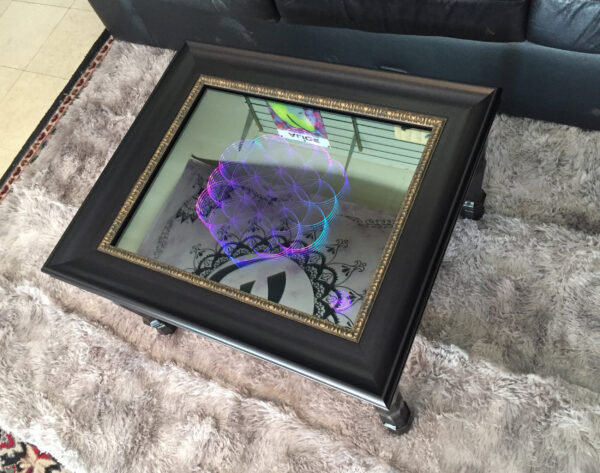 Flower of Life LED Infinity Mirror Table