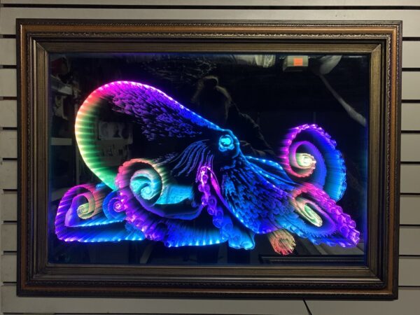 Octopus LED Infinity Mirror Wall Art - Image 5