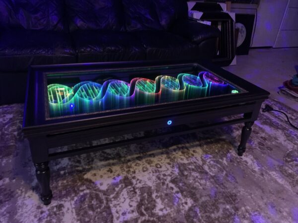 DNA Infinity Mirror LED Coffee Table - Image 5