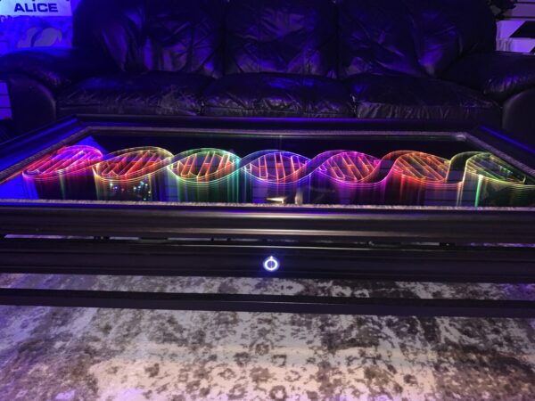 DNA Infinity Mirror LED Coffee Table - Image 8