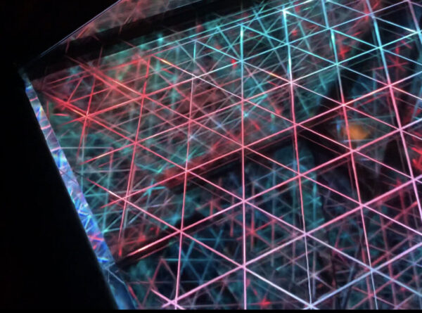 Pyramid Infinity Mirror Art Sculpture Ascension Set of 2 - Image 4
