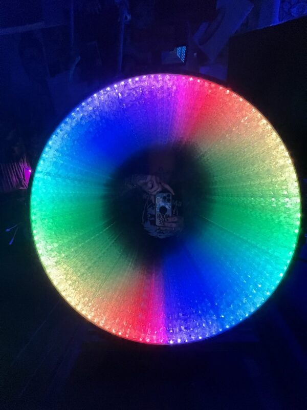 Quartz Kaleidoscope Infinity Mirror wall Art by Nicky Alice LED Rainbow Crystal Glass - Image 2
