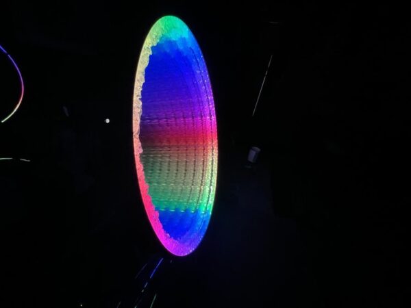 Quartz Kaleidoscope Infinity Mirror wall Art by Nicky Alice LED Rainbow Crystal Glass - Image 4