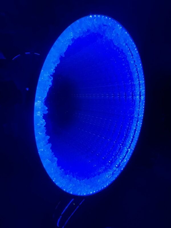 Quartz Kaleidoscope Infinity Mirror wall Art by Nicky Alice LED Rainbow Crystal Glass - Image 5