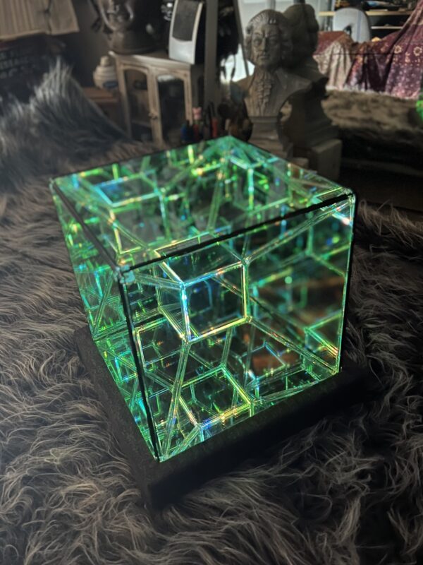 Tesseract Hypercube Art Sculpture 18" - Made to Order