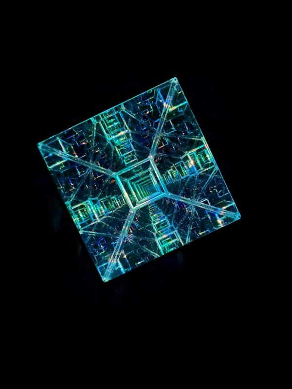 Tesseract Hypercube Art Sculpture 12" - Made to Order - One in Stock!