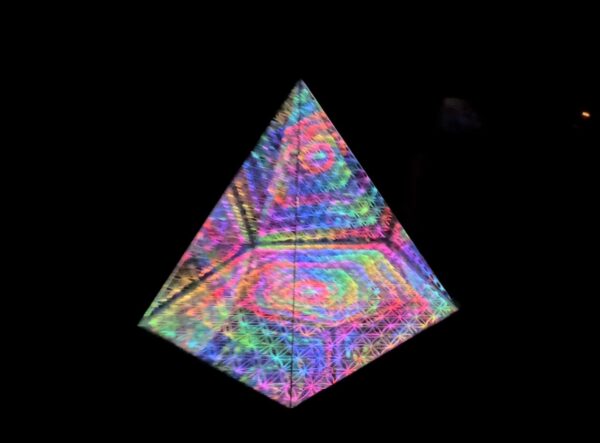 Pentagonal Pyramid Infinity Mirror Sculpture by Nicky Alice - Image 3