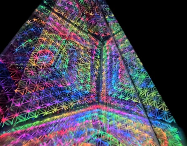 Pentagonal Pyramid Infinity Mirror Sculpture by Nicky Alice - Image 4