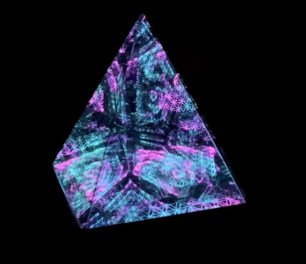 Pentagonal Pyramid Infinity Mirror Sculpture by Nicky Alice - Image 7
