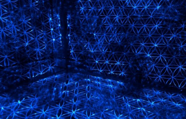 Pentagonal Pyramid Infinity Mirror Sculpture by Nicky Alice - Image 9