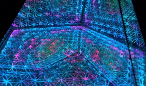 Pentagonal Pyramid Infinity Mirror Sculpture by Nicky Alice - Image 10