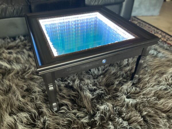 Quartz Crystal Infinity Mirror Coffee Table
