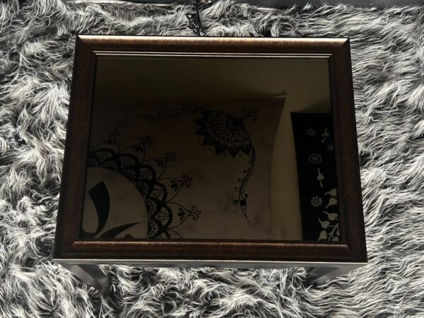 Infinity Mirror Coffee Table with Custom Flower of Life Sacred Geometry Design - Image 3