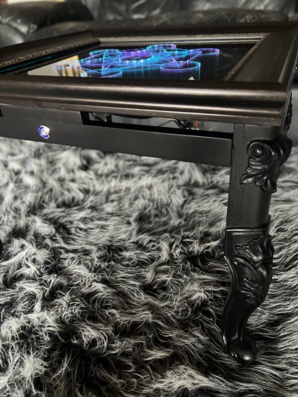 Metatrons Cube LED Infinity Mirror Coffee Table - Sacred Geometry - Image 6