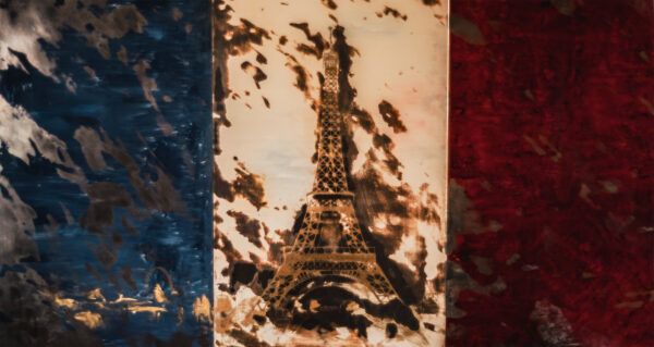Paris in the 20's Painted Mirror Art - Image 2