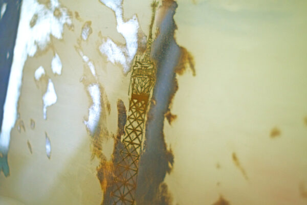 Paris in the 20's Painted Mirror Art - Image 5