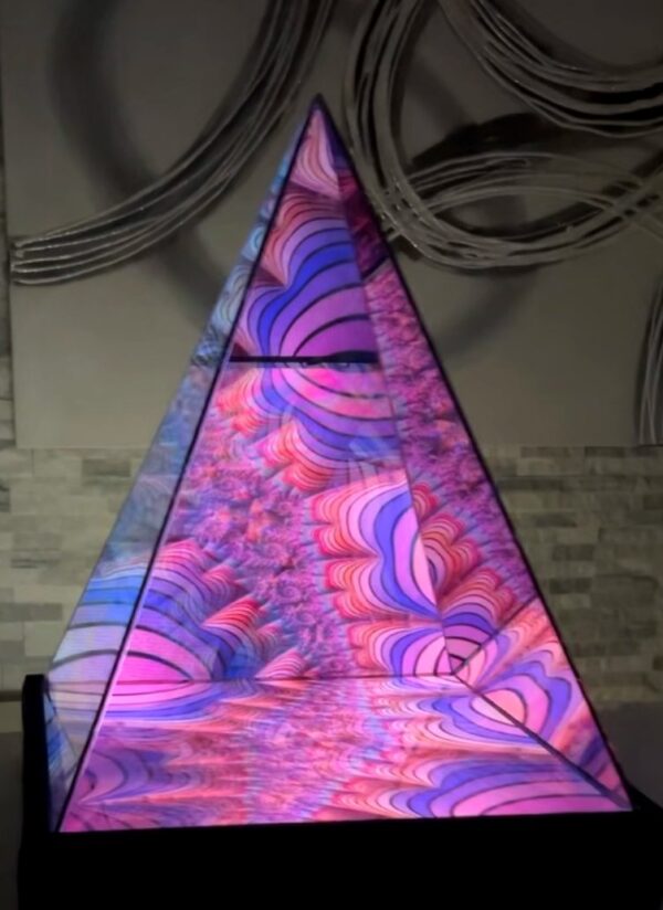 Ascension Maquette Infinity Mirror Pyramid with LED Panel - Image 4