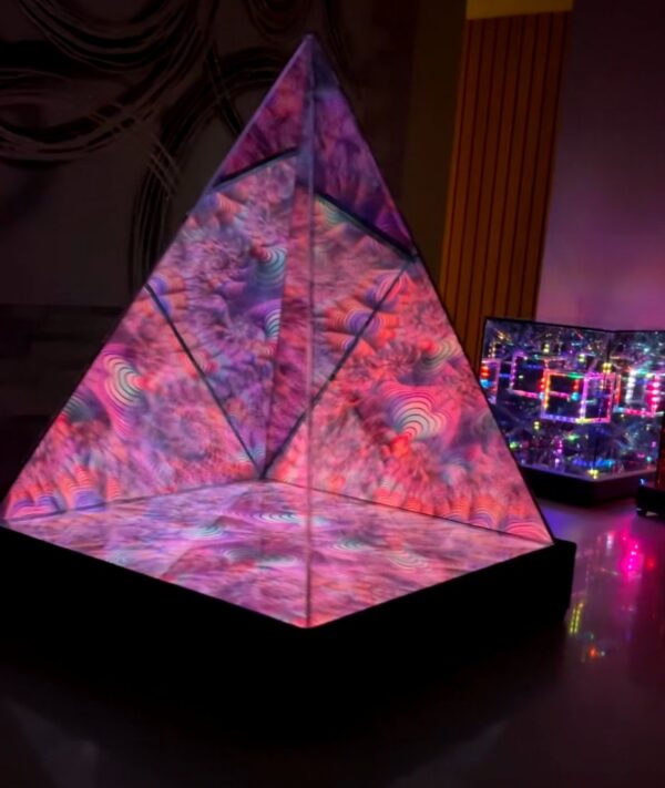 Ascension Maquette Infinity Mirror Pyramid with LED Panel - Image 3