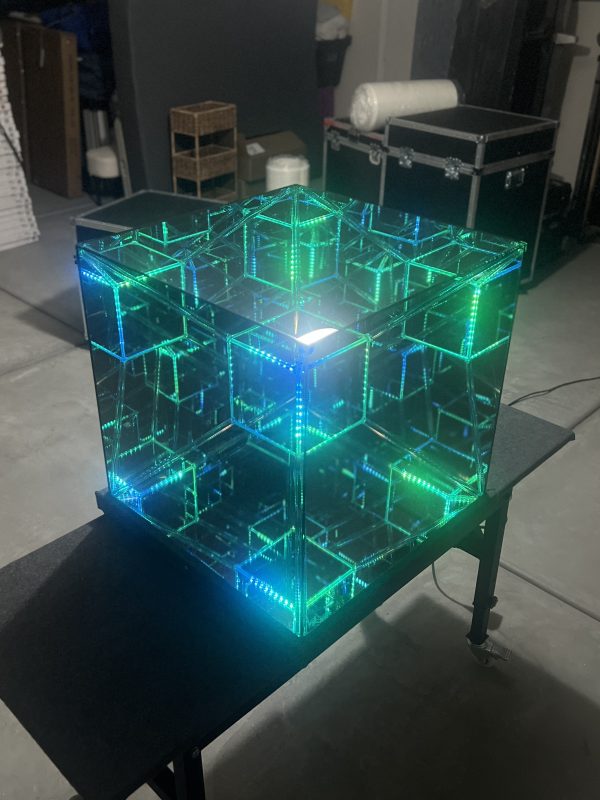 Tesseract Hypercube Art Sculpture 27" - Made to Order